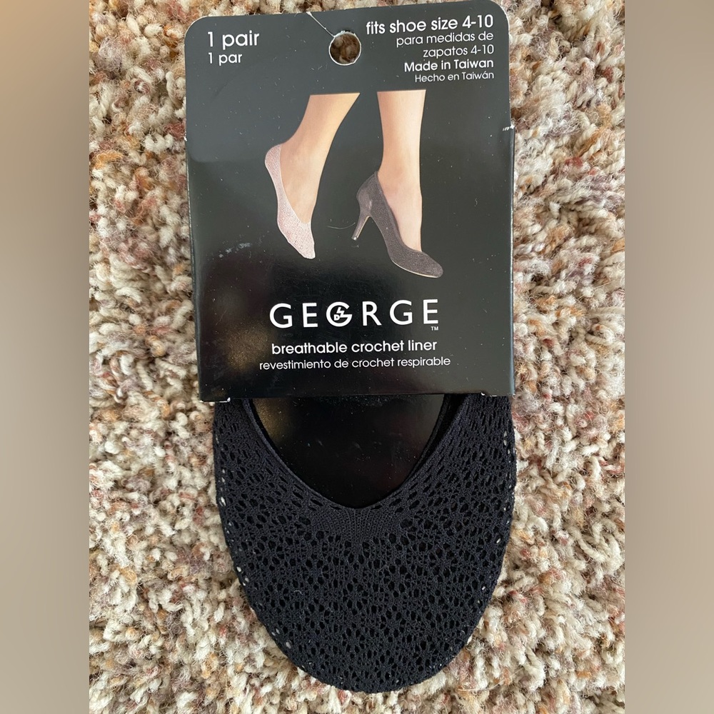 🔴 10/$10! George Crochet Liner Socks